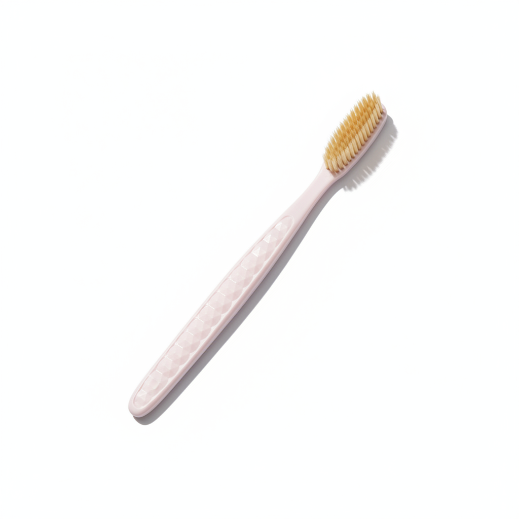 Miora wide-head Korean toothbrush with dense soft golden bristles